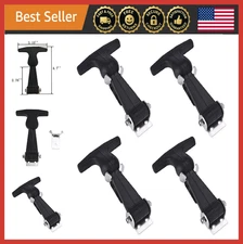 4 Pack Rubber T-Handle Draw Latches Flexible Hasp Clamps Heavy Duty