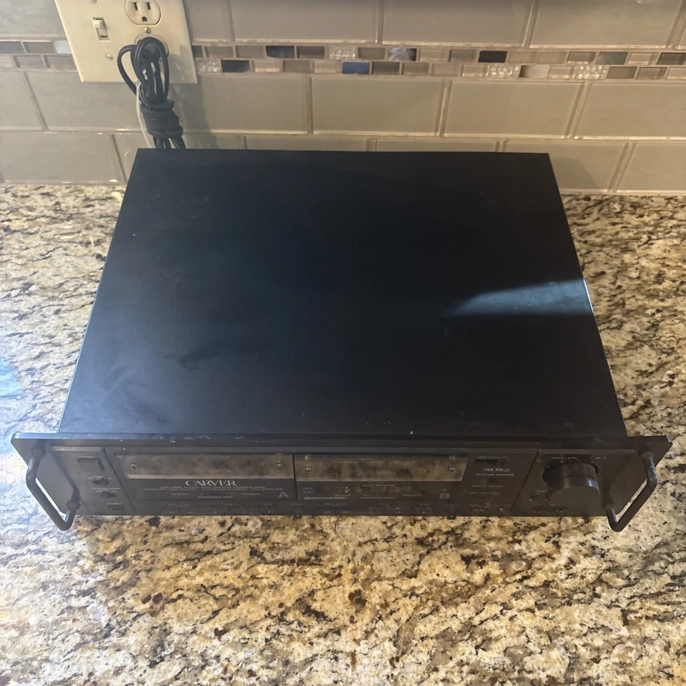 Carver Modelo TDR-2400 Doble Auto-Inversión Cassette Deck - ENCIENDE. LEER Foto 4 de 4