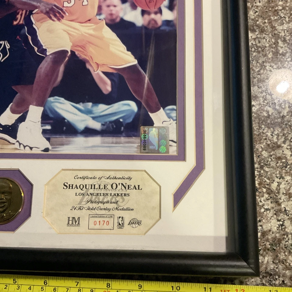 Highland Mint Shaquille O'Neal  Display Photo and 24 KT gold Coin 0170/2500 L/E - Image 4 of 4