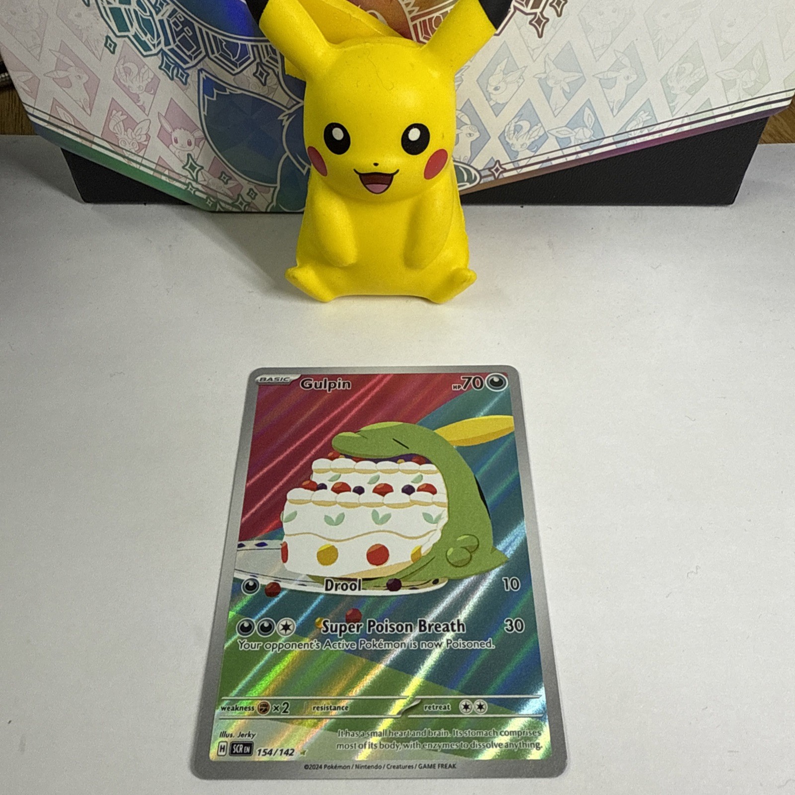 Pokemon Card Gulpin 154/142 Illustration Rare Stellar Crown Near Mint