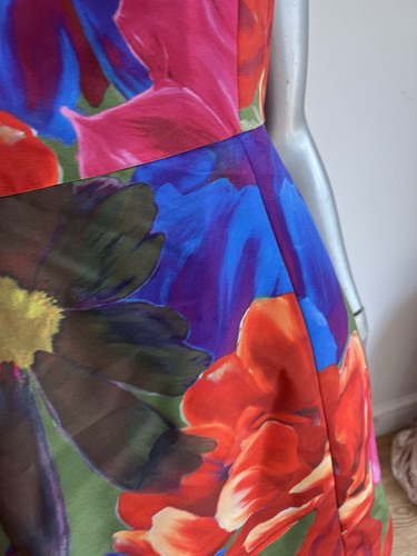 Ted Baker Dress Womens TB2 UK 10 Lyneen Floral Print Tie Shoulder Mini & Pockets - Picture 13 of 20