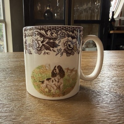 Spode Woodland Springer Spaniel Hunting Dog 3 1/4'' Cup