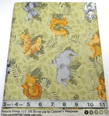 Peek A Boo Pair BTY Springs Creative Cotton Sew Quilt Craft Fabric Baby Animals