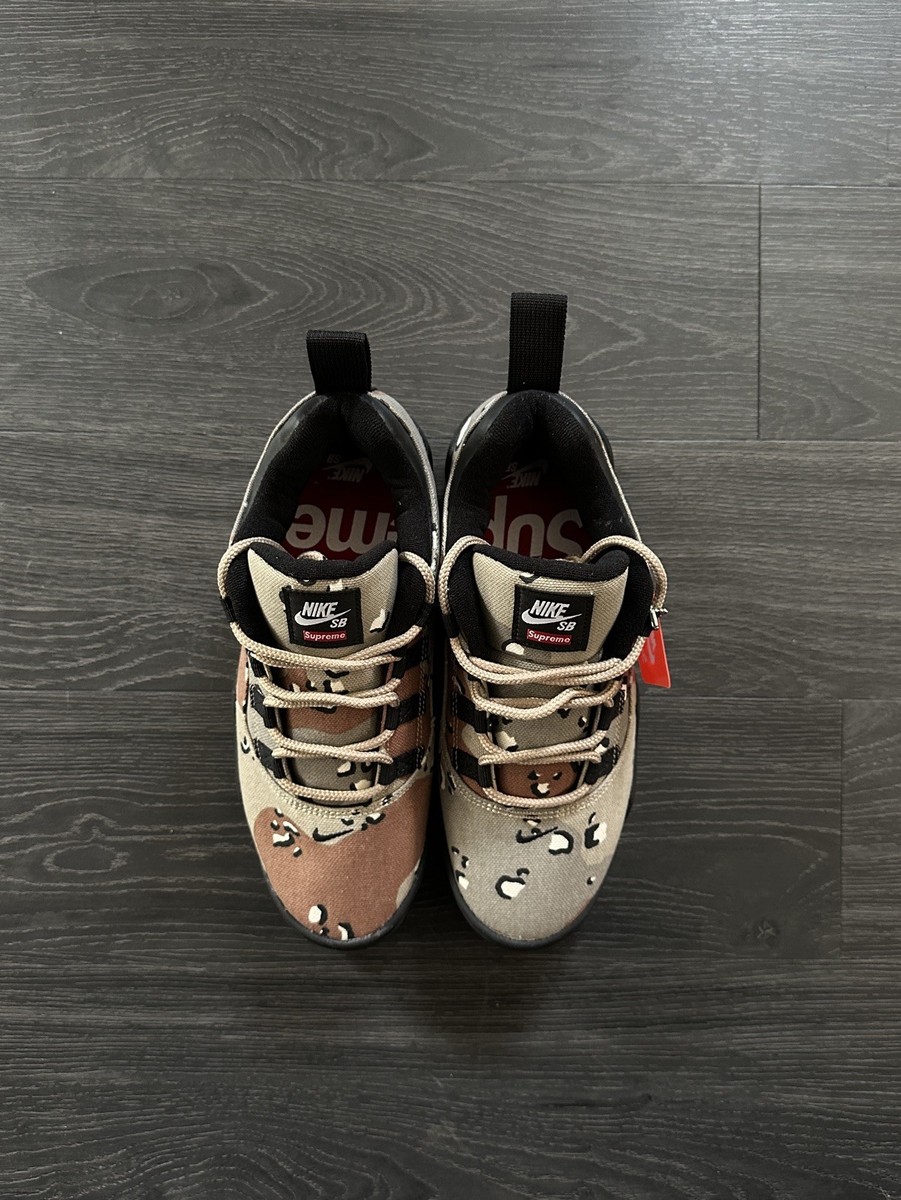 Size 9 - Nike Supreme x Darwin SB Low Desert Camo | eBay