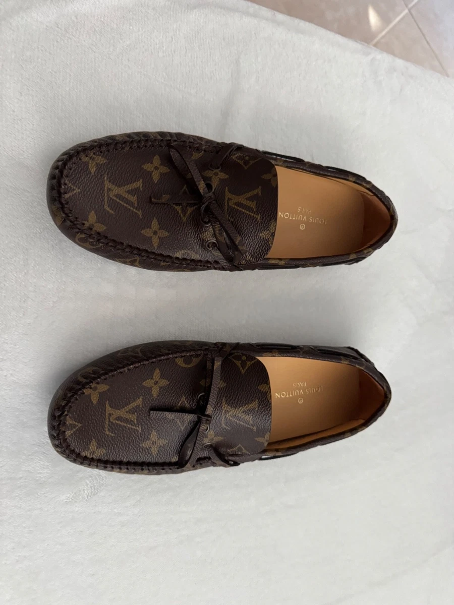 LOUIS VUITTON ブラウンモカシン Louis Vuitton Leather Upper Brown Casual Shoes for Men for sale | eBay