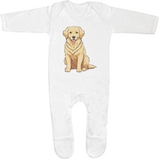 'Golden Retriever' Baby Romper Jumpsuits / Sleep suits (SS060646)