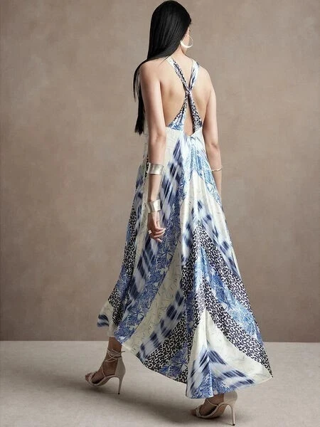Banana Republic Silk Maxi Dresses for Women for sale - eBay