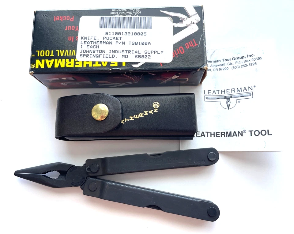 Leatherman PST schwarz Multi-Tool Lederscheide USA - Bild 1 von 4