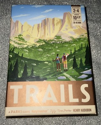 TRAILS: A Parks Card Game KEYMASTER Fifty Nine Parks Henry Audubon 2-4 Players