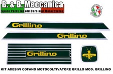 SERIE ADESIVI MOTOCOLTIVATORE ZAPPATRICE GRILLO SERIE GRILLINO 125 126 E ALTRE