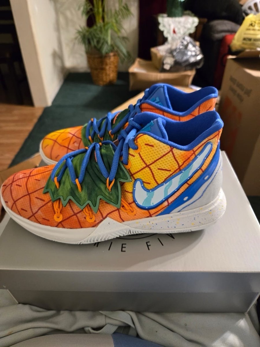 Size 12- Nike SpongeBob SquarePants x Kyrie 5 Pineapple House | eBay