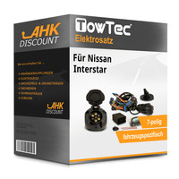 für Nissan Interstar 06.2024-Jetzt Towtec Elektrosatz 7Polig Fahrzeugspezifisch
