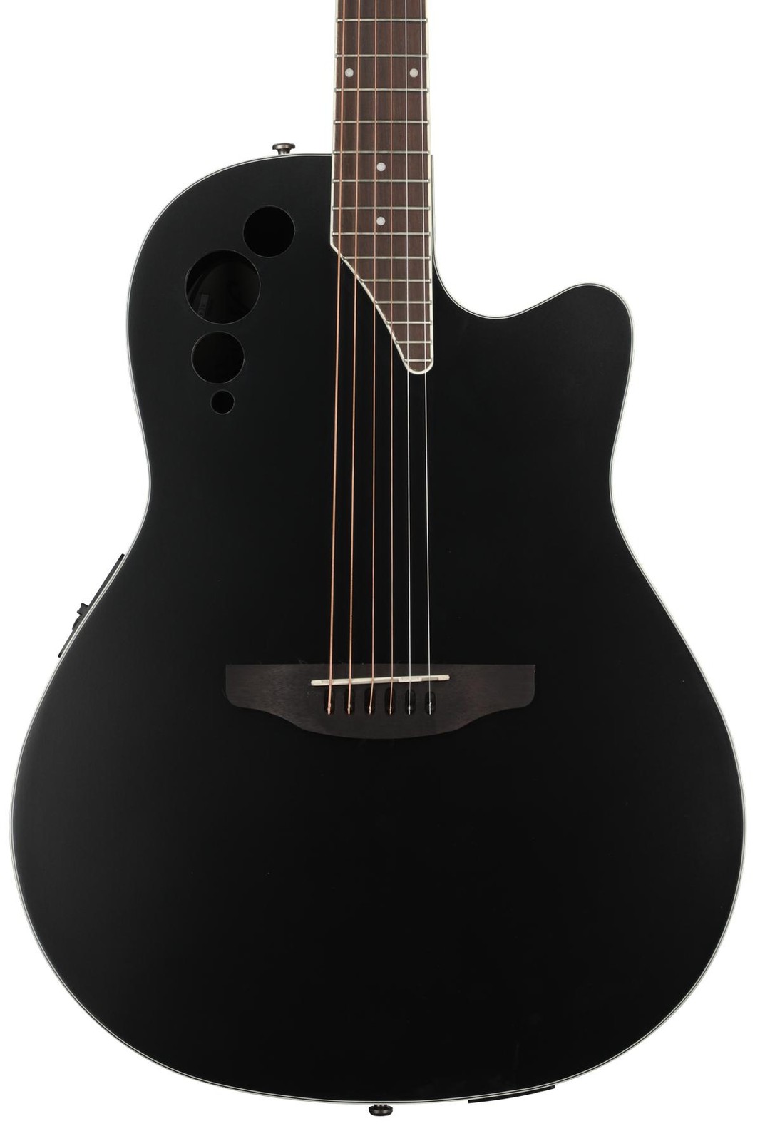 Ovation Applause AE44-5S Электроакустическая гитара средней глубины - Black Satin 63690₽