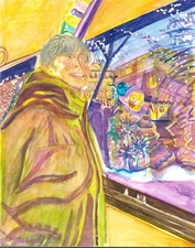 Portraits of Parisians ▪︎ Paris 2024 • Watercolor Original 🎨 by Jacqueline MB