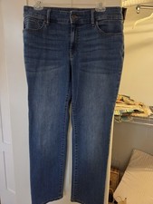 Chico's Straight-leg Jeans size 10S 1.5S Medium Blue wash