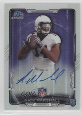 2015 Bowman Chrome Rookie Auto Refractor Nick Marshall #RCRA-NM Auto 7i2