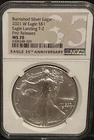 2021-W Type 2 Burnished Silver American Eagle NGC MS 70 First Releases