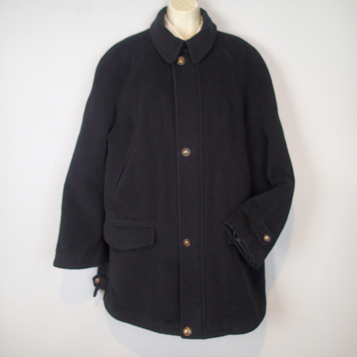 rare vtg brescia burberrys black coat wool cashmere blend rare vtg brescia burberrys black coat wool cashmere blend