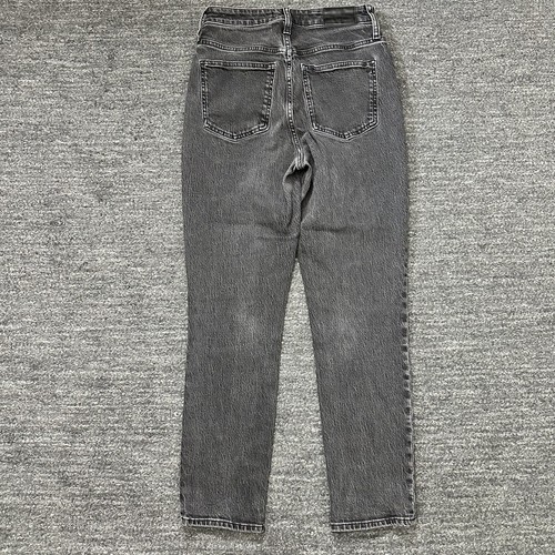 Madewell Perfect Curvy Vintage Jeans Women 25 Gray Stretch Straight Leg Denim - Picture 2 of 14