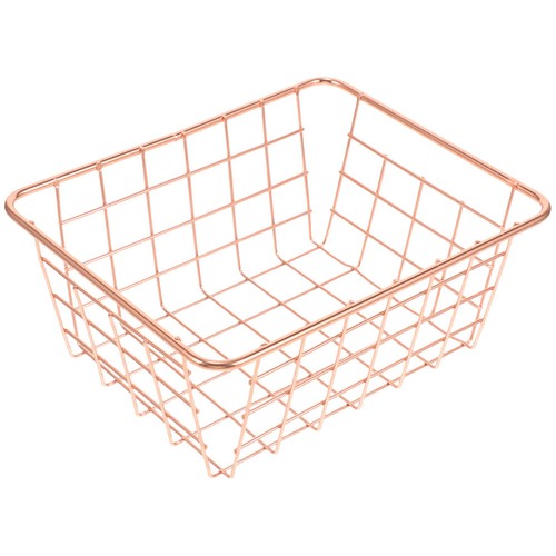 Rose Gold Storage Basket European Style Wrought Iron Nordic eBay