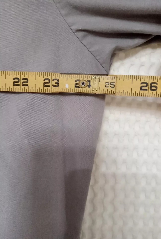 Dickies Work Shirt Mens XL Gray Button Up Short Sleeve Garage Mechanic