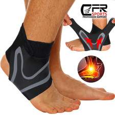 Ankle Support Brace Neoprene Sleeve Plantar Fasciitis Adjustable Foot Wrap Sport