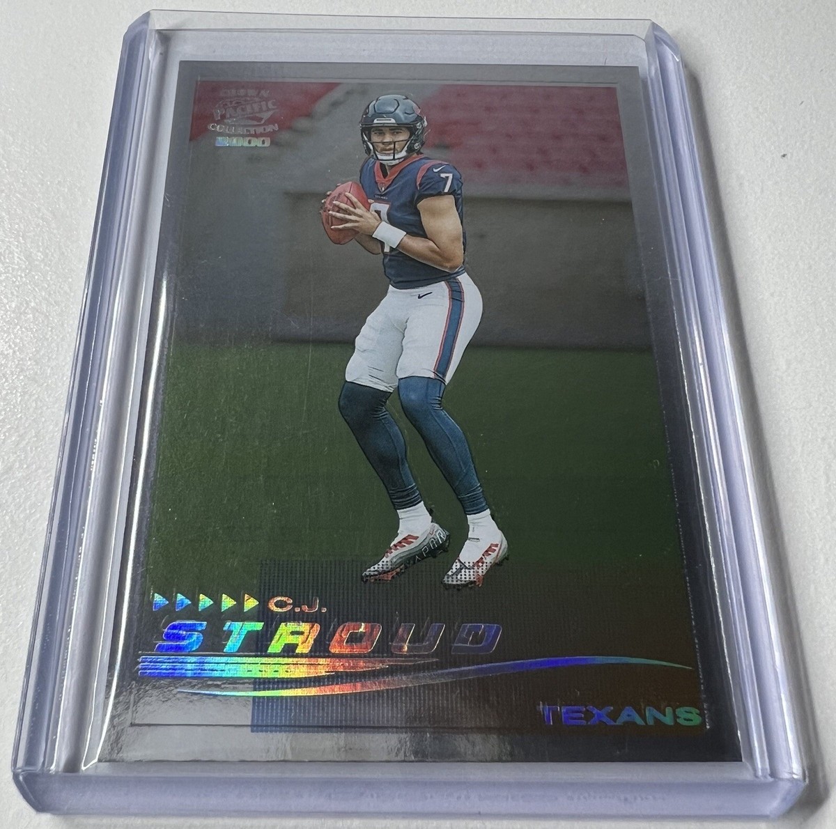 2023 Zenith CJ Stroud Crown Pacific Throwback #7 Texans | eBay