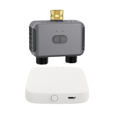 Programmable Double Outlet Water Timer With App Controlled For Garden Irrigation