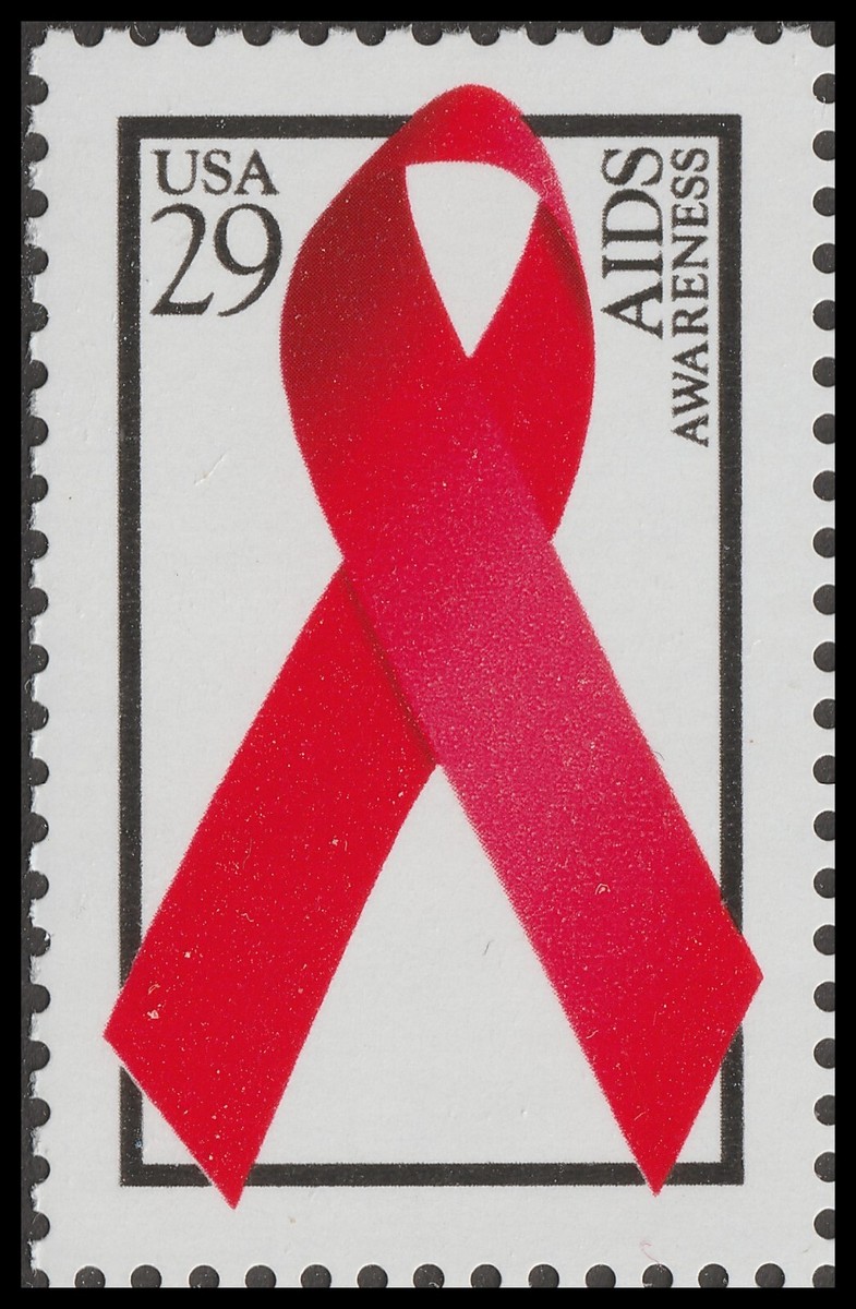 US 2806 AIDS Awareness 29c single (from sheet) MNH 1993 | eBay