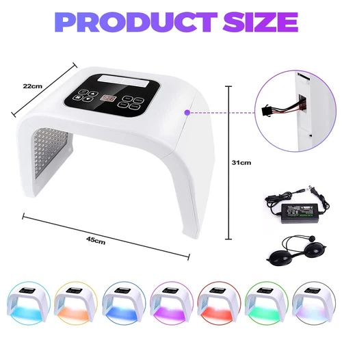 7 Colors LED Photon Facial Skin Care Therapy Modern Anti-Ageing Beauty Machine - Picture 7 of 10
