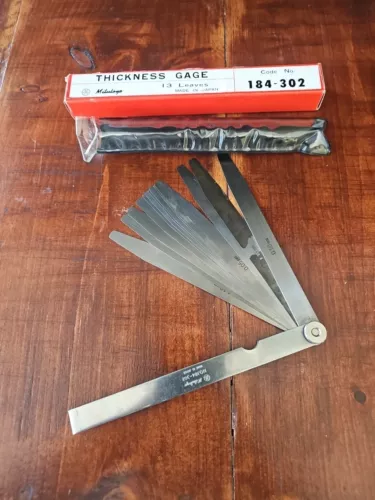 MITUTOYO 184-302 Thickness Gage 0.50mm - 0.03mm