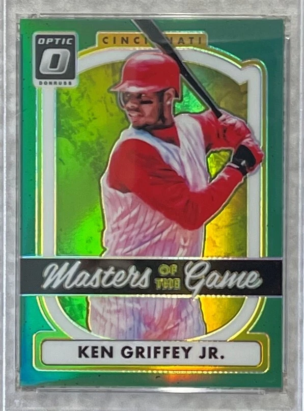 2017 DONRUSS OPTIC KEN GRIFFEY JR MASTERS/GAME GREEN~#ed 5/5~PSA GEM 10-POP 2!!! - Image 2 of 4