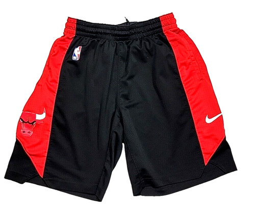 Nike Dri Fit NBA Chicago Bulls Black Red Basketba… - image 1
