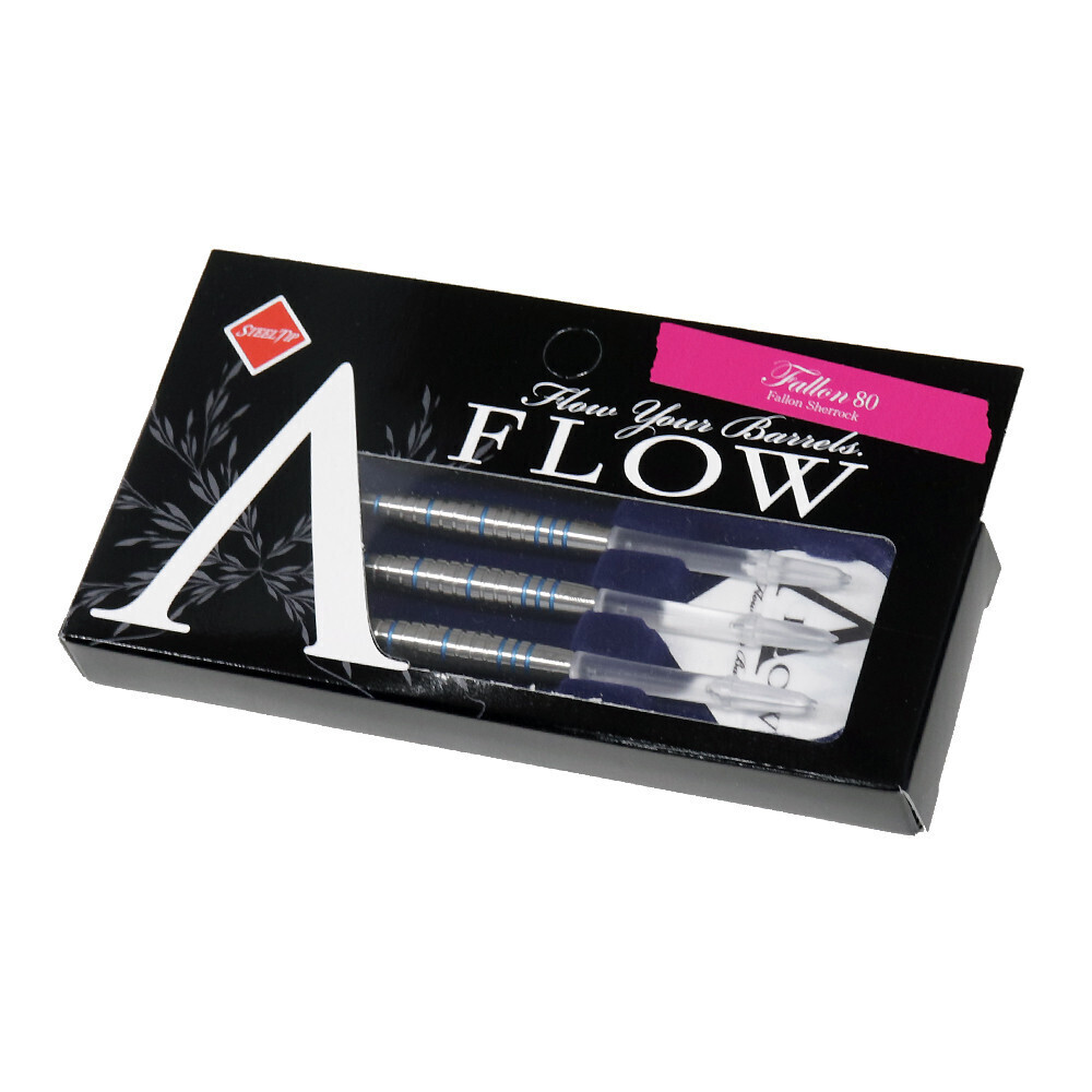 Dynasty A-Flow Fallon 80 - Pink Label Steel Tip Darts - 21g