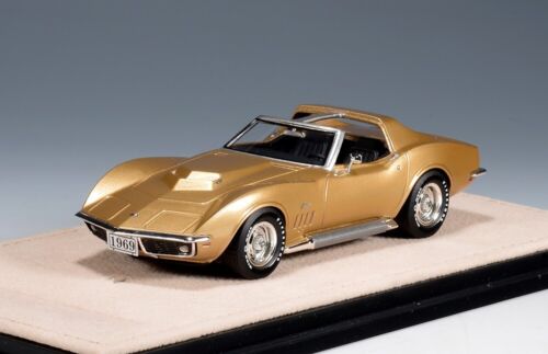 Chevrolet Corvette L88 1969 sello 1/43 GLM cupé techo en T dorado metálico STM690005 - Imagen 2 de 3