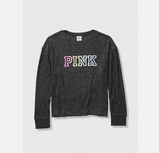 Victoria  s Secret Womens sz L PINK COZY SLEEP Top Long Sleeve Shirt