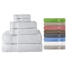 Amadeus 6 & 12 Pc Soft Absorbent Bath Towel Set 650 GSM Quick Dry Turkish Cotton