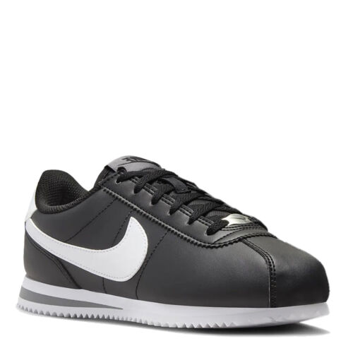 Boy's Nike, Cortez Sneaker - Big Kid DM0950-001 Black/White-Cool Grey SYNTHETIC