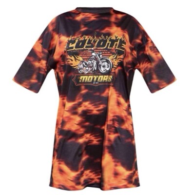 flame t shirt dress Fashionably late  @FashionNovaCurve . . . Dress:  Von Dutch Flame T-Shirt  Dress