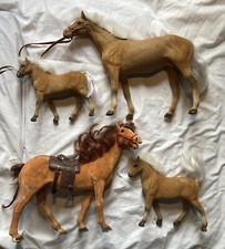 Vintage Toy Horse plastic figurines Collection Lot of 4