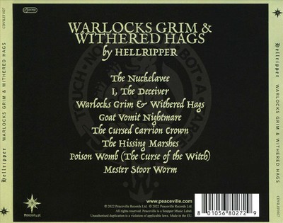 HELLRIPPER - WARLOCKS GRIM & WITHERED HAGS NEW CD