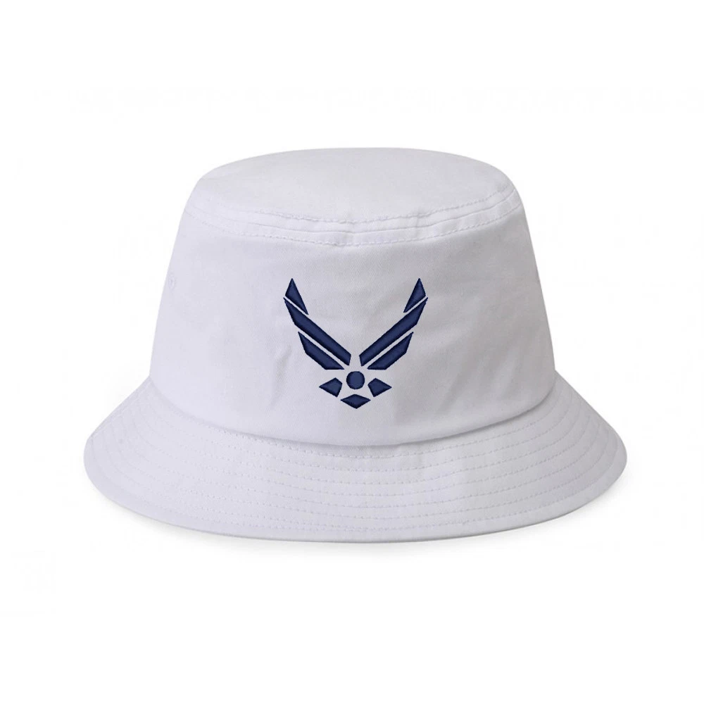 | Bucket eBay USAF Hat 100% FORCE WING White Cotton AIR Cap