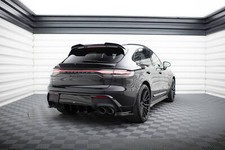 Spoiler CAP für Porsche Macan GTS Mk1 Facelift 2 schwarz Hochglanz Heckspoiler