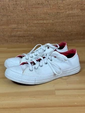 CONVERSE White Red All Star Canvas Tennis Shoes Mens 5.5 2019 Pinterest 152621C