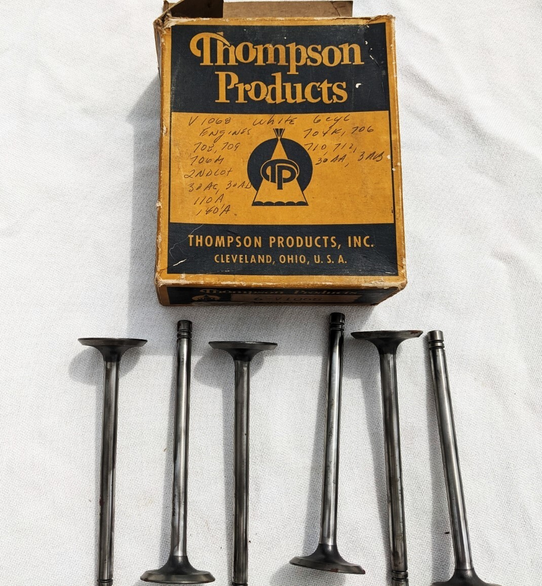 THOMPSON NOS 6 EACH INTAKE ENGINE VALVES FOR WHITE VEHICLES | eBay