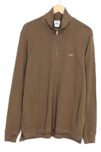 LACOSTE Zip Neck Jumper Sweater Men 