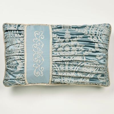Romantic Regency Corded Shirred Parisian Blue