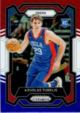Azuolas Tubelis 2023-24 Prizm Red White Blue Rookie Card #283 - 76ers