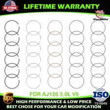 New Piston Rings Set For Jaguar Land Rover 3.0l V6 Supercharged Aj126 Engine Std
