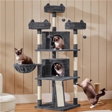68.5inch Multi-Level Cat Tree Large Cat Tower with Sisal-Covered Scratching Post